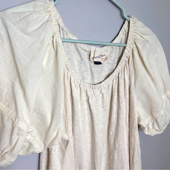 Universal Thread Cotton Peasant Style Relaxed Fit Blouse Cream Color Size XS - Picture 5 of 7